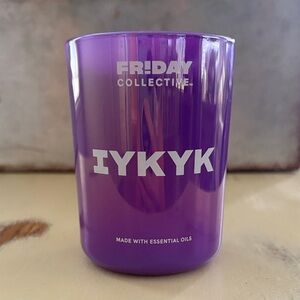Friday Collective Single Wick Blue Candle IYKYK Fragrance l NEW